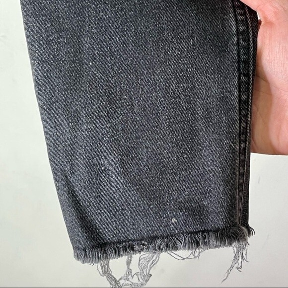 Acne Studios Climb Skinny Jeans Used Black Women’s Size 30 Raw Hem Faded Look - Picture 10 of 13